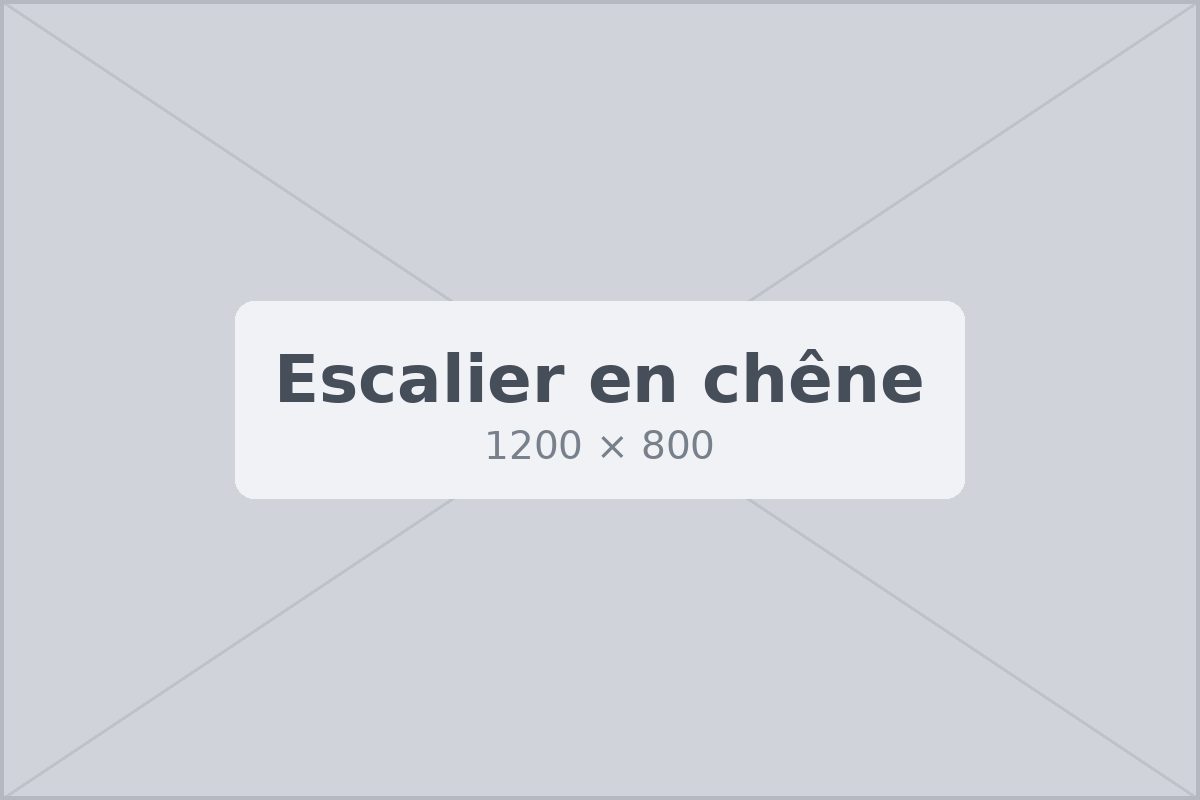 Rénovation d'un escalier en chêne